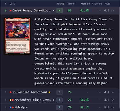 UI evolution from V1 data table to V2 AI rankings to V3 full overlay with signals and explanations